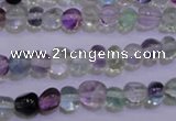 CFL721 15.5 inches 7*8mm nuggets natural fluorite beads wholesale