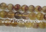 CFL802 15.5 inches 8mm round yellow fluorite gemstone beads