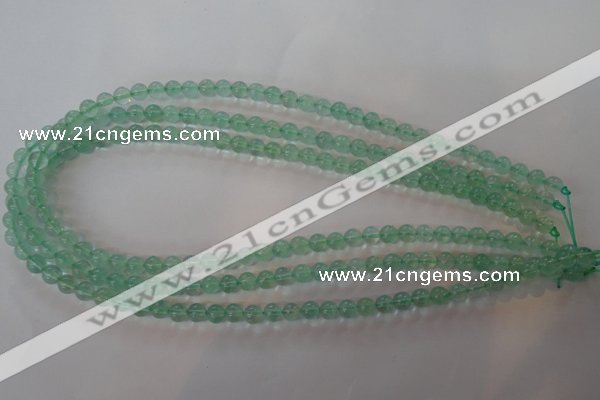 CFL851 15.5 inches 6mm round green fluorite gemstone beads