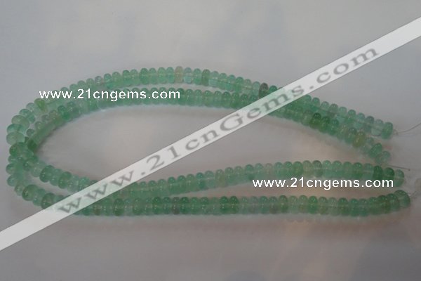 CFL858 15.5 inches 5*8mm rondelle green fluorite gemstone beads