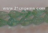 CFL860 15.5 inches 8*12mm teardrop green fluorite gemstone beads