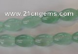 CFL862 15.5 inches 8*12mm rice green fluorite gemstone beads