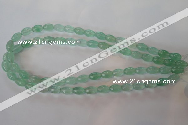 CFL862 15.5 inches 8*12mm rice green fluorite gemstone beads