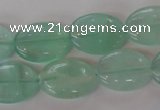 CFL866 15.5 inches 13*18mm oval green fluorite gemstone beads