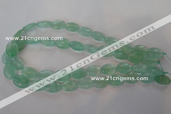 CFL866 15.5 inches 13*18mm oval green fluorite gemstone beads