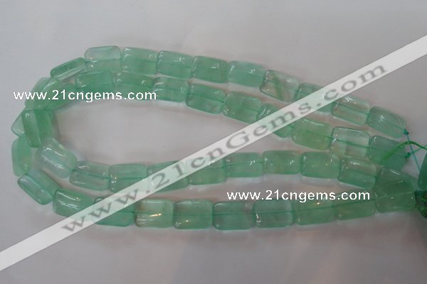 CFL870 15.5 inches 13*18mm rectangle green fluorite gemstone beads