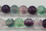 CFL904 15.5 inches 8mm round rainbow fluorite gemstone beads