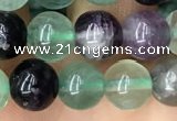 CFL925 15.5 inches 8mm round fluorite beads wholesale