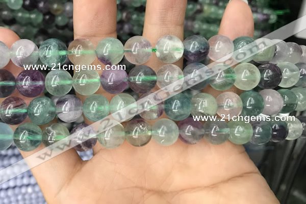 CFL926 15.5 inches 10mm round fluorite beads wholesale