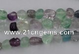 CFL950 15.5 inches 8*9mm nuggets natural fluorite beads wholesale