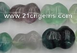 CFL958 15.5 inches 16*22mm peanut-shaped natural fluorite beads