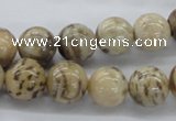 CFS04 15.5 inches 14mm round natural feldspar gemstone beads