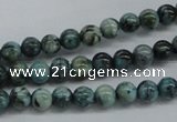 CFS101 15.5 inches 6mm round blue feldspar gemstone beads