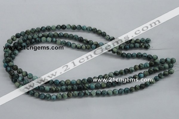 CFS101 15.5 inches 6mm round blue feldspar gemstone beads