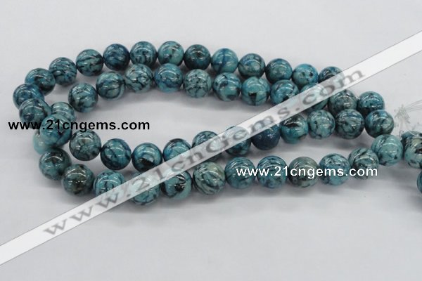 CFS105 15.5 inches 14mm round blue feldspar gemstone beads