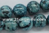 CFS106 15.5 inches 16mm round blue feldspar gemstone beads