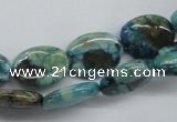 CFS110 15.5 inches 12*16mm oval blue feldspar gemstone beads