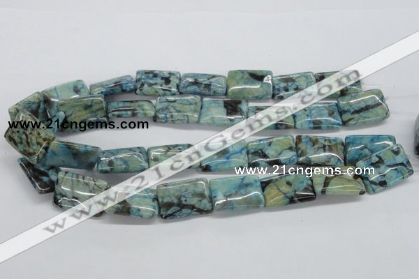 CFS116 15.5 inches 18*25mm rectangle blue feldspar gemstone beads