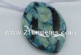 CFS120 35*50mm top-drilled marquise blue feldspar gemstone beads