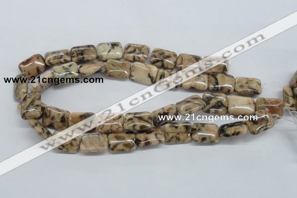 CFS16 15.5 inches 15*20mm rectangle natural feldspar gemstone beads