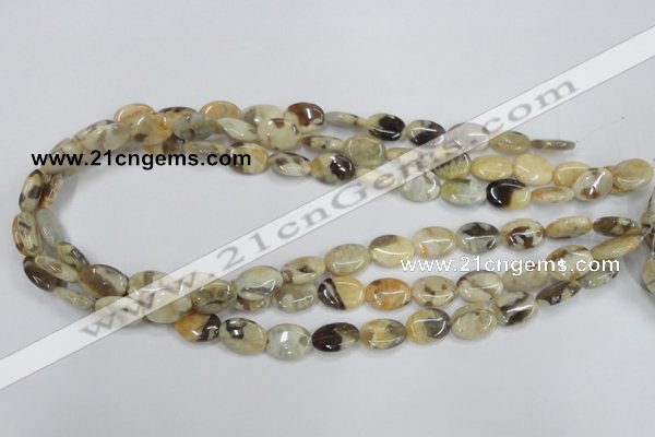 CFS202 15.5 inches 10*14mm oval natural feldspar gemstone beads