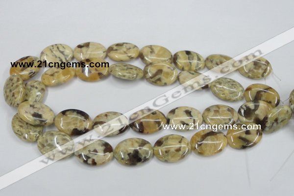 CFS203 15.5 inches 18*25mm oval natural feldspar gemstone beads
