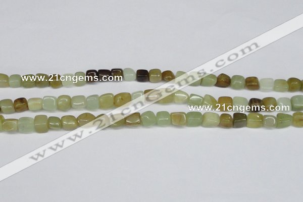 CFW116 15.5 inches 5*8mm - 8*10mm nuggets flower jade gemstone beads