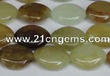 CFW135 15.5 inches 12*16mm marquise flower jade gemstone beads