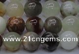 CFW14 15.5 inches 10mm round flower jade beads wholesale