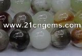 CFW15 15.5 inches 12mm round flower jade beads wholesale