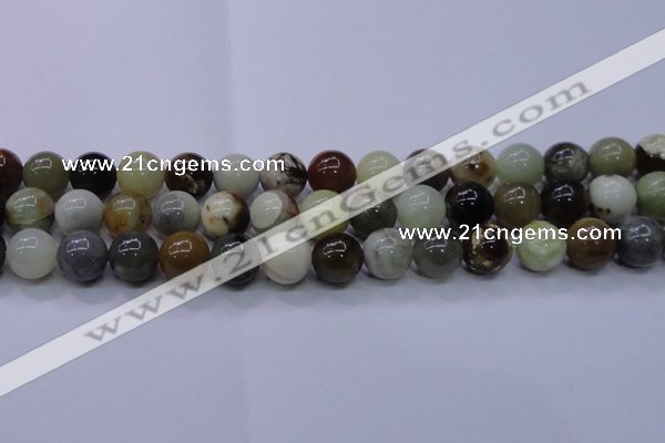 CFW16 15.5 inches 14mm round flower jade beads wholesale