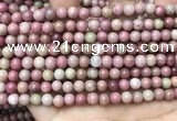 CFW45 15.5 inches 6mm round pink wooden jasper beads wholesale