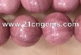 CFW53 15.5 inches 10mm round natural pink wooden jasper beads