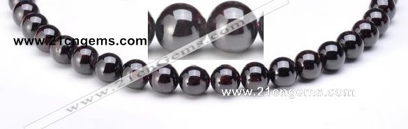 CGA02 10mm round natural garnet gemstone beads Wholesale