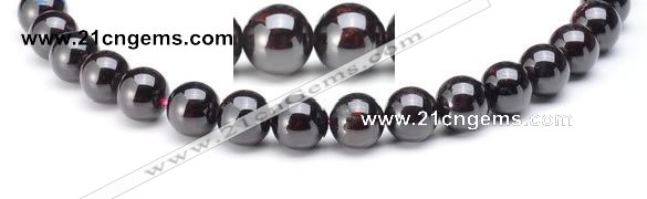 CGA03 Round 12mm natural garnet gemstone beads Wholesale