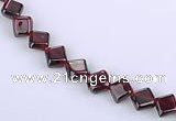 CGA11 15 inches 6*6mm rhombic garnet  gemstone beads Wholesale