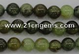 CGA131 15.5 inches 6mm round natural green garnet beads wholesale