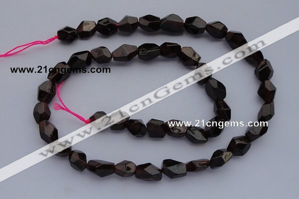 CGA16 15.5 15.5 inches 8*10mm garnet nugget gemstone beads