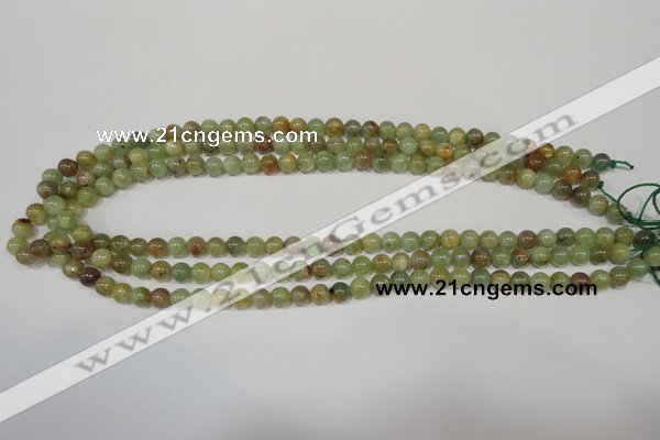 CGA202 15.5 inches 6mm round natural green garnet beads