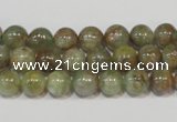 CGA203 15.5 inches 8mm round natural green garnet beads