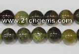 CGA204 15.5 inches 10mm round natural green garnet beads