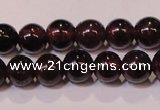 CGA351 14 inches 3mm round natural red garnet beads wholesale