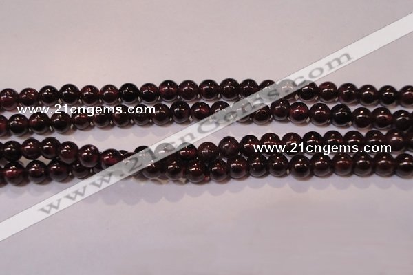 CGA351 14 inches 3mm round natural red garnet beads wholesale