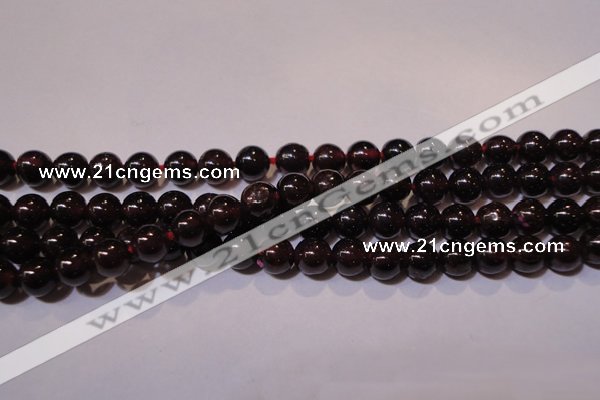 CGA352 14 inches 4mm round natural red garnet beads wholesale