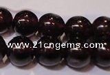 CGA353 14 inches 5mm round natural red garnet beads wholesale