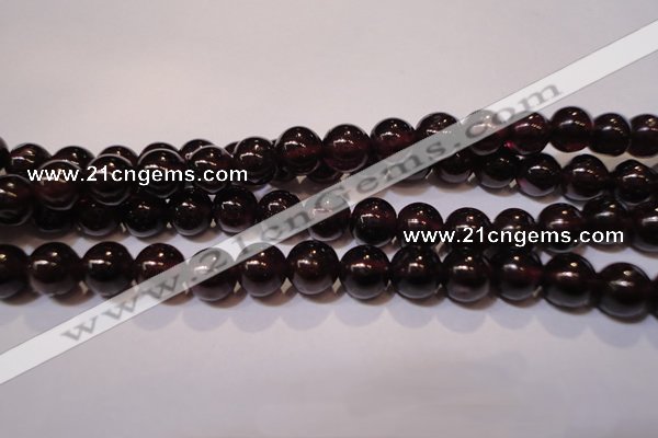 CGA353 14 inches 5mm round natural red garnet beads wholesale