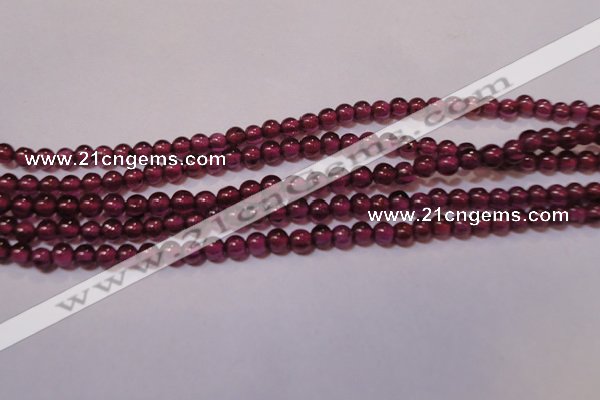 CGA355 15 inches 2mm round natural red garnet beads wholesale