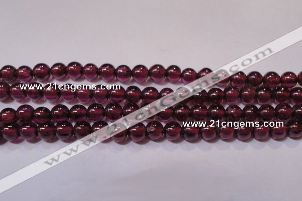 CGA356 15 inches 3mm round natural red garnet beads wholesale