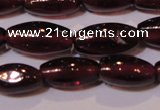 CGA372 15 inches 4*7mm rice natural red garnet beads wholesale