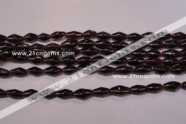 CGA374 15 inches 5*8mm rice natural red garnet beads wholesale